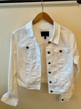 Banana Republic White Denim Jean Jacket